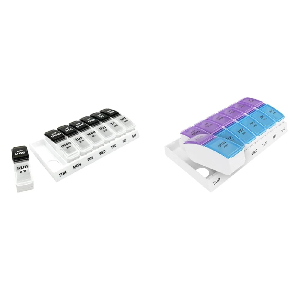 Ezy Dose 7-Day AM/PM Pill Case, pop-out, Small