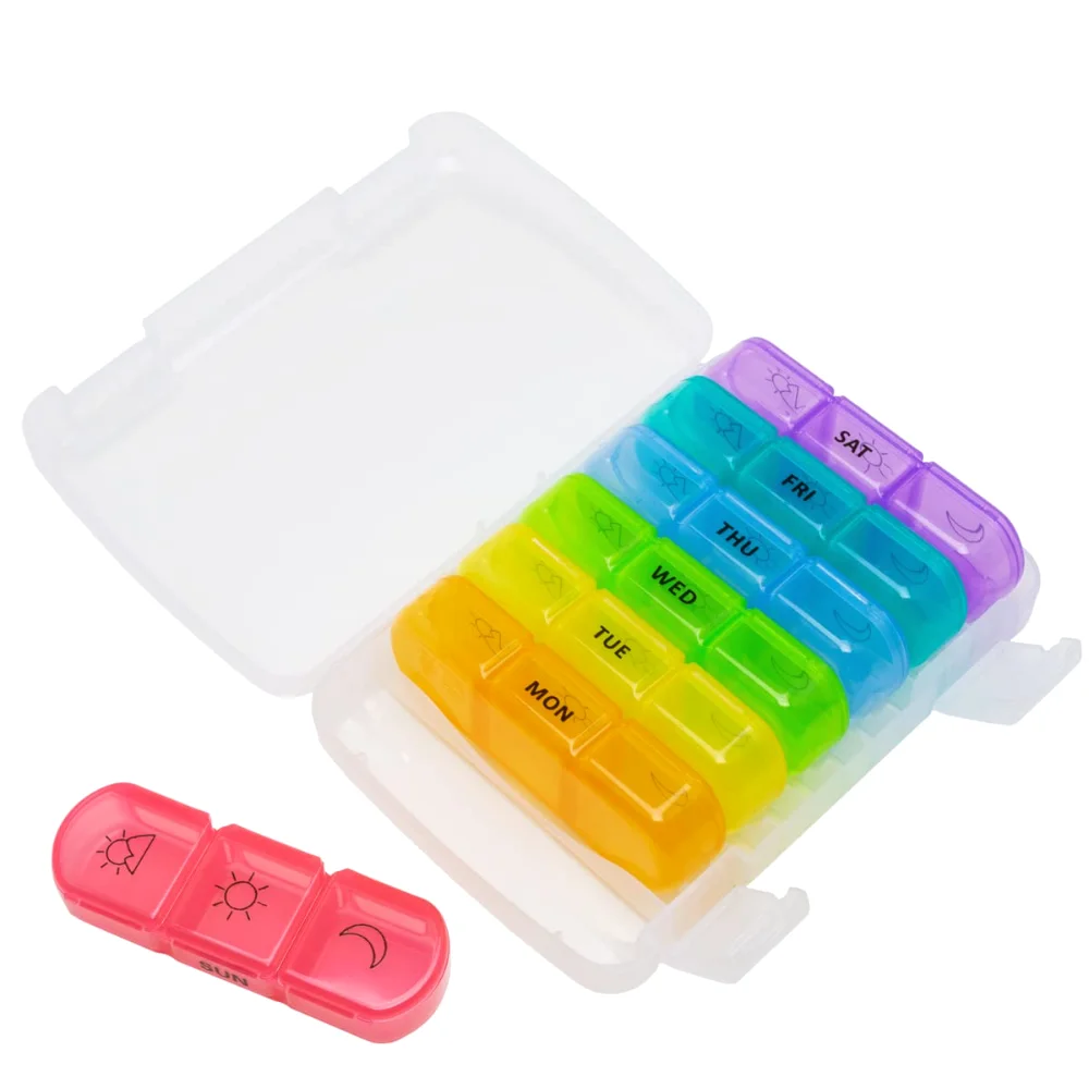 Ezy Dose Weekly 7-Day AM/PM Pill Organizer, pop-out, Large