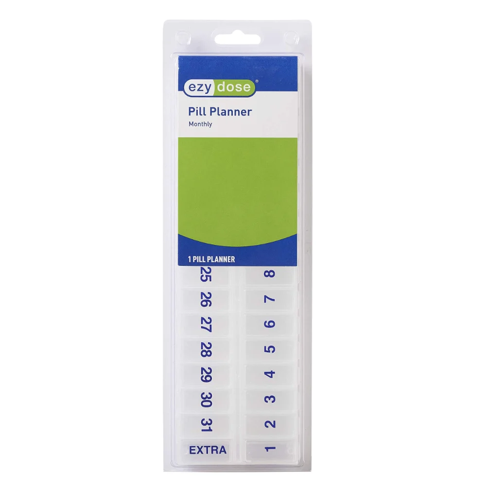 Ezy Dose 31-Day Monthly Pill Vitamin Organizer