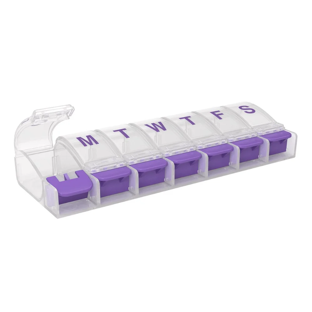 Ezy Dose 7-Day AM/PM Push Button Pill Case and 7-Day Pill Organizer