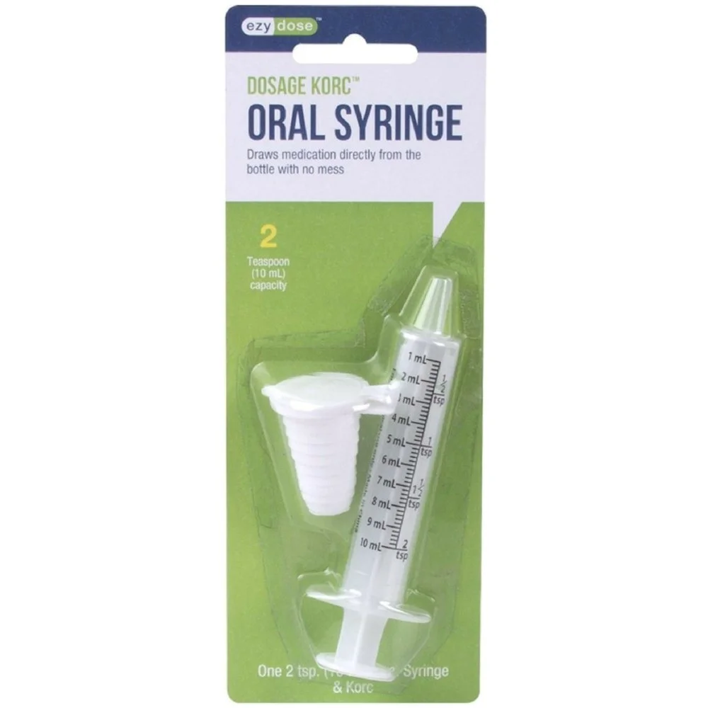 Ezy Dose Oral Syringe with Dosage Korc 10 ml, 10-pack
