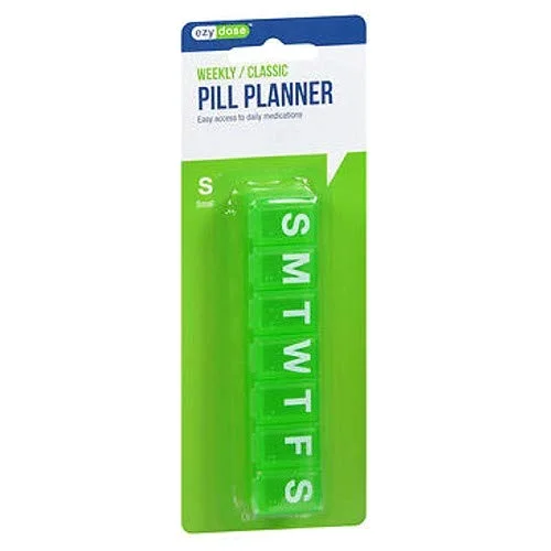 Ezy Dose 7-Day Classic Pill Reminder Small, snap lid
