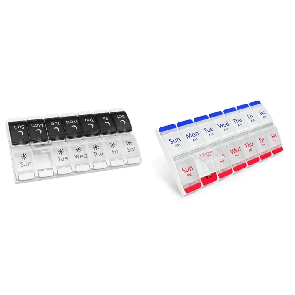 Ezy Dose 7-Day AM/PM Pill Case Bundle