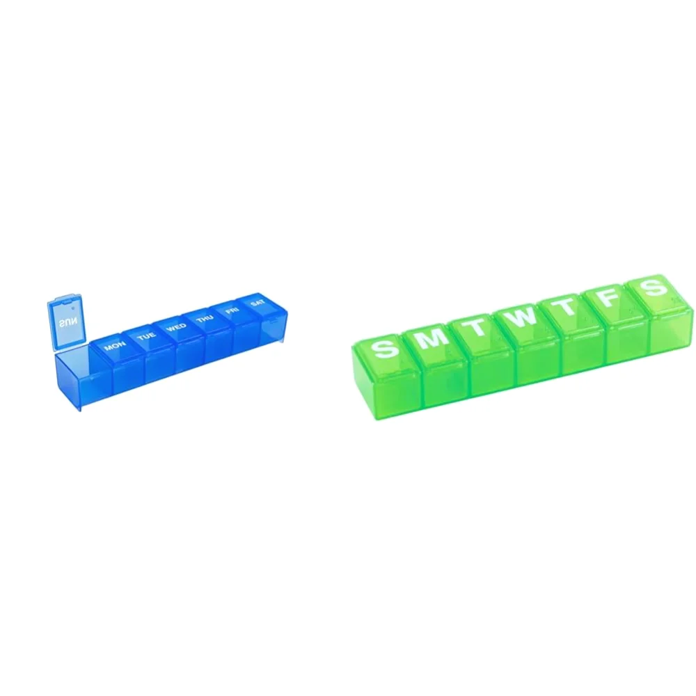 Ezy Dose 7-Day Pill Organizer, Large, Blue