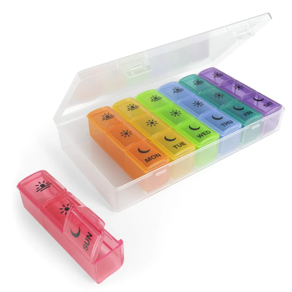 Ezy Dose Weekly 7-Day Pill Organizer, 3x a day, XL