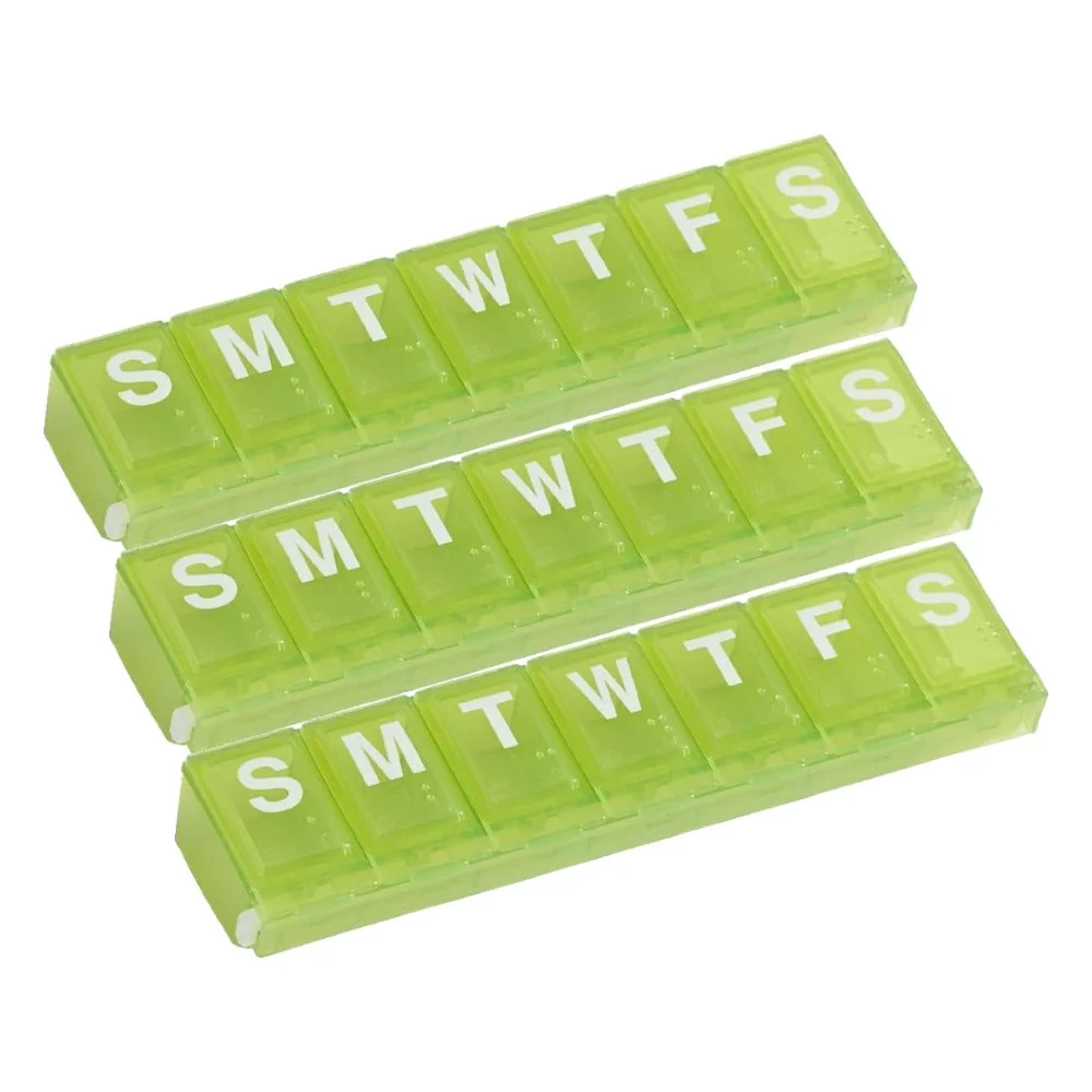 Ezy Dose Weekly 7-Day Pill Planner, locking, Large