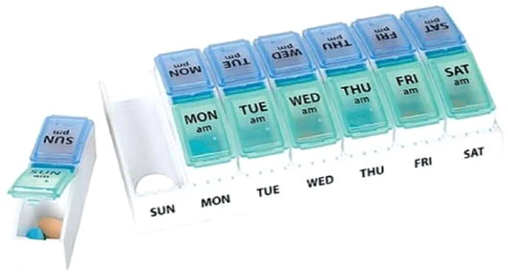 Ezy Dose AM/PM Travel Pill Containers 1 Each